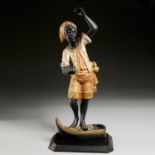 Venetian carved wooden Blackamoor figure