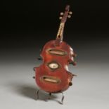 Unusual miniature violin calendar thermometer