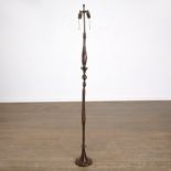 After Alberto Giacometti, bronze floor lamp