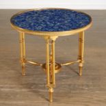 PE Guerin, gilt bronze and lapis lazuli gueridon