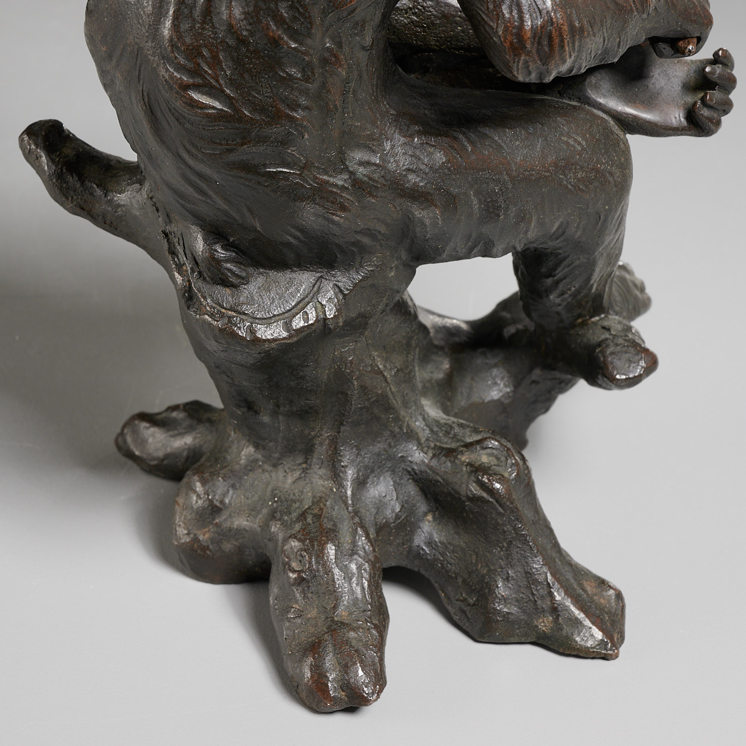 Fine Japanese bronze monkey okimono - Image 4 of 6