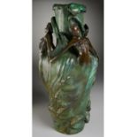 Louis Chalon (after), bronze floor vase