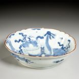 Chinese blue and white dragon bowl