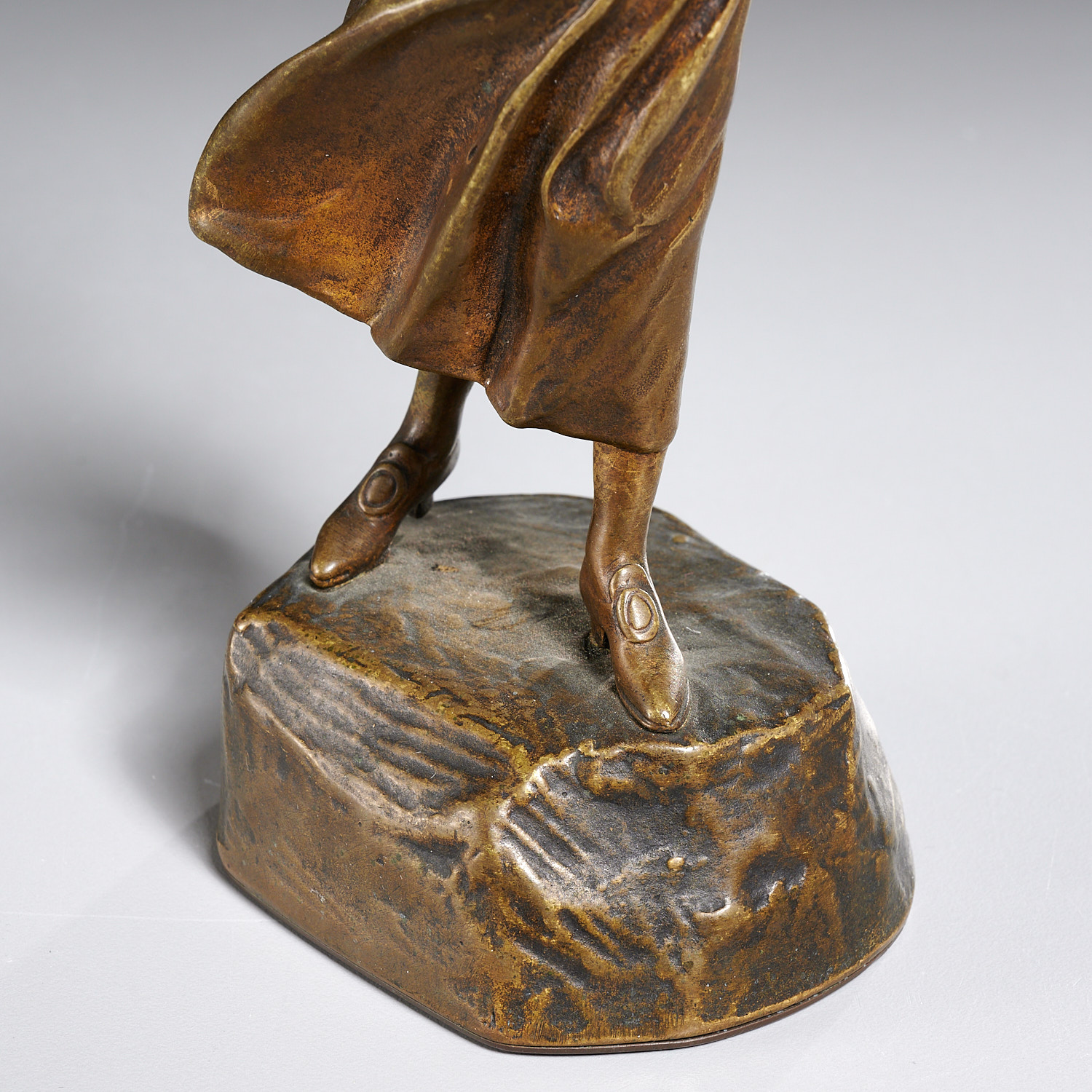 Emil Meier, enameled bronze sculpture - Image 4 of 6