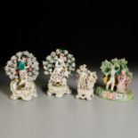 Antique Staffordshire & Derby bocage groups