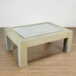 Juan Pablo Molyneux, faux shagreen coffee table