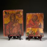 (2) antique church icons