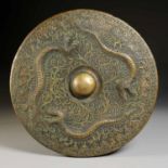 Chinese bronze temple gong