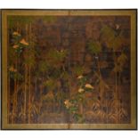 Japanese School, large painted paper screen