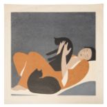 Will Barnet, color lithograph, 1960