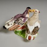 Early Meissen porcelain Billing Doves group