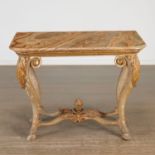 Good Italian Rococo onyx-top console table