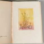 Yves Tanguy, signed etching, Sept Microbes