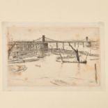 James A.M. Whistler, Thames Set etching #6, 1861