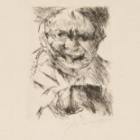 Lovis Corinth, rare drypoint etching, 1923