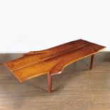 Large Nakashima style live edge dining table