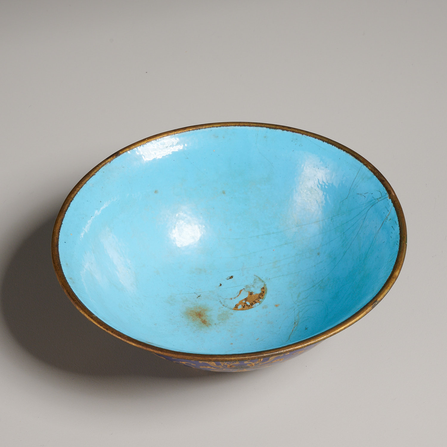 Antique Chinese Peking gilt enamel bowl - Image 2 of 6