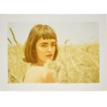 Yigal Ozeri, oversize silkscreen print