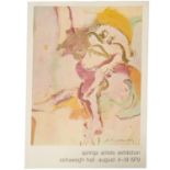 Willem de Kooning, signed exhibition poster, 1979