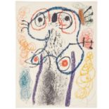 Joan Miro, color lithograph, 1978