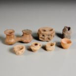 Group antiquity miniature vessels, incl. ex-museum