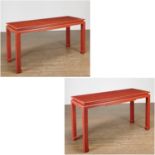 Daniel Romualdez, custom lacquered console tables