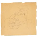 Ben Shahn, pencil drawing, 1948