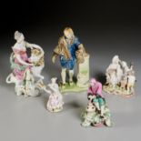 18th c. English & German ceramic figures