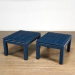 Daniel Romualdez, pair custom side tables