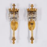 Sterling Bronze Co., impressive pair sconces