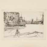 James A.M. Whistler, Thames Set etching #11, 1859