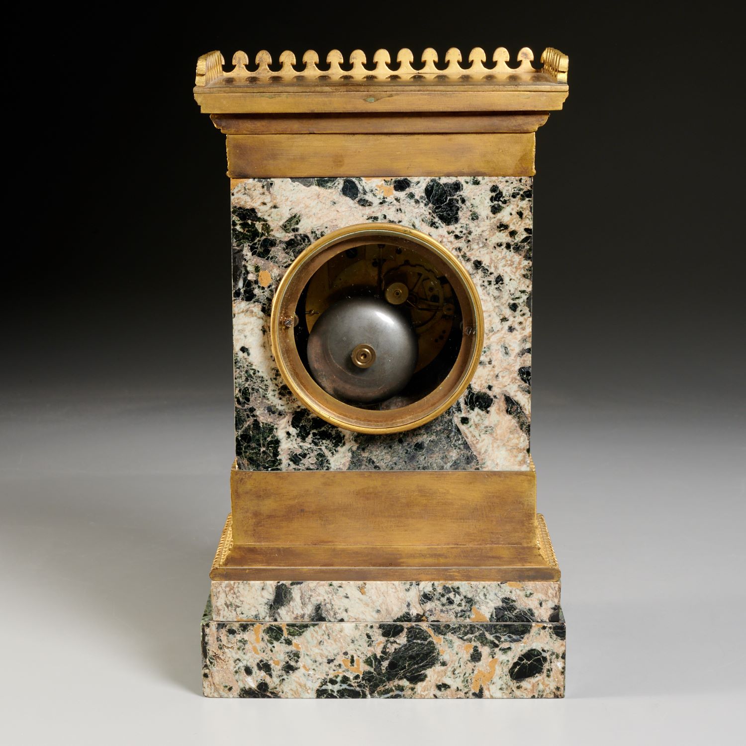 Charles X ormolu and marble mantel clock - Image 4 of 7