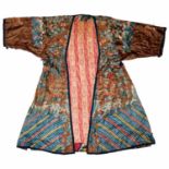 Antique Chinese Imperial style silk robe