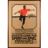 Andreas Laber, color lithograph poster, 1910