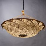 Fortuny, silk Scudo Saraceno hanging pendant light