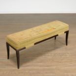 Tommi Parzinger upholstered bench