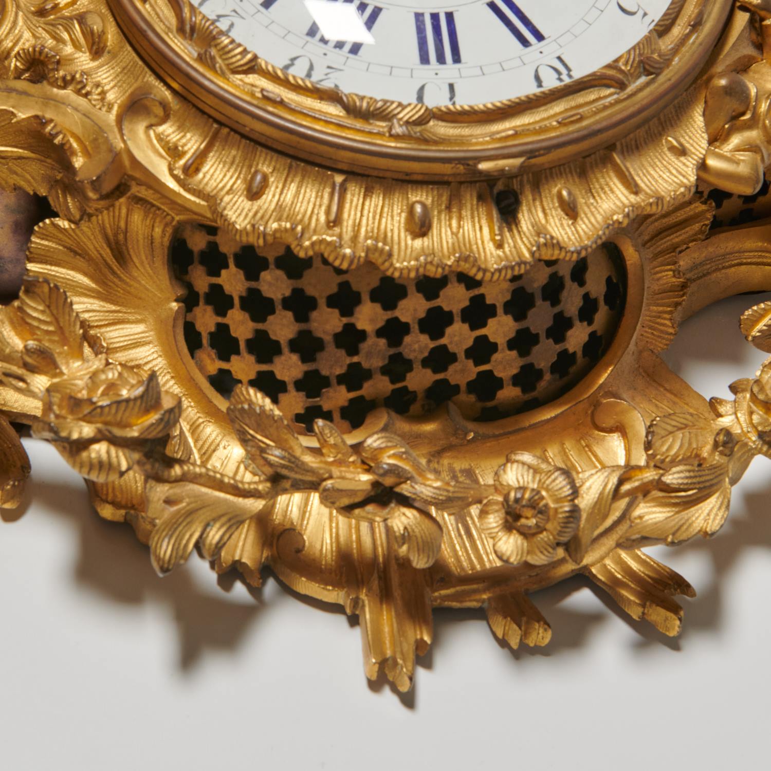 Louis XV style bronze cartel clock, Raingo Fres - Image 6 of 8