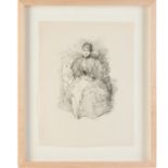 James A.M. Whistler, rare b/w lithograph, 1896