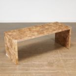 Mica veneered coffee table after Jean Michel Frank