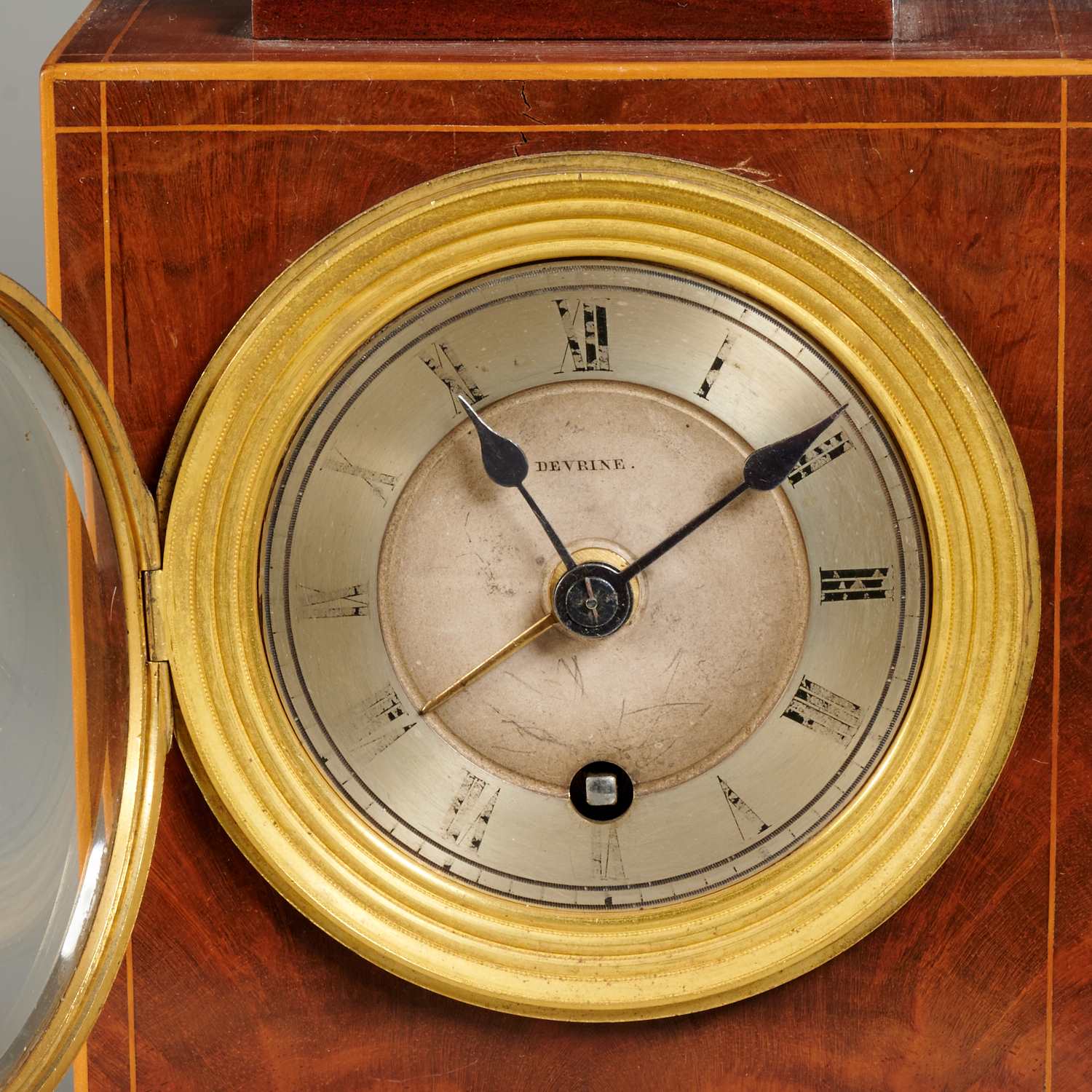 Louis Philippe bronze and mahogany mantel clock - Image 3 of 6