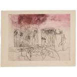 Roberto Matta, Judgements, signed etching