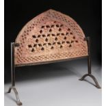 Mughal red sandstone arch panel on stand