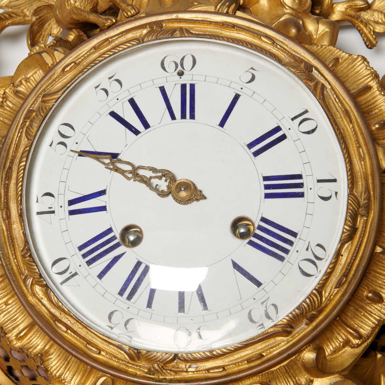 Louis XV style bronze cartel clock, Raingo Fres - Image 2 of 8