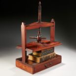 George III mahogany book press