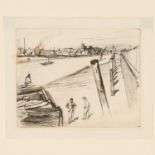 James A.M. Whistler, Thames Set etching #14, 1859