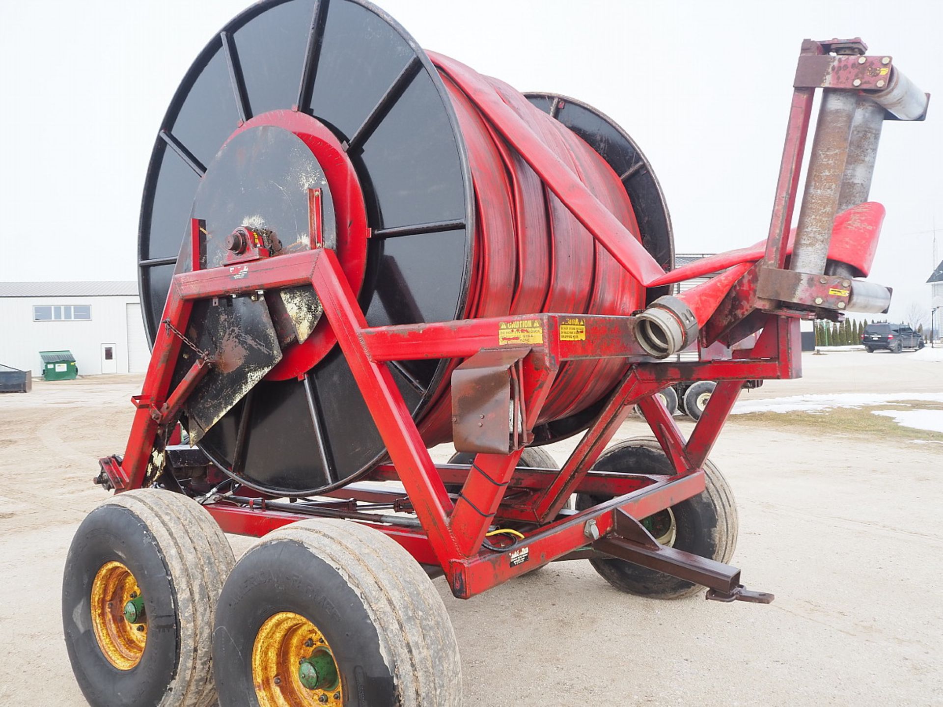 RED MANURE HOSE REEL - Image 3 of 7