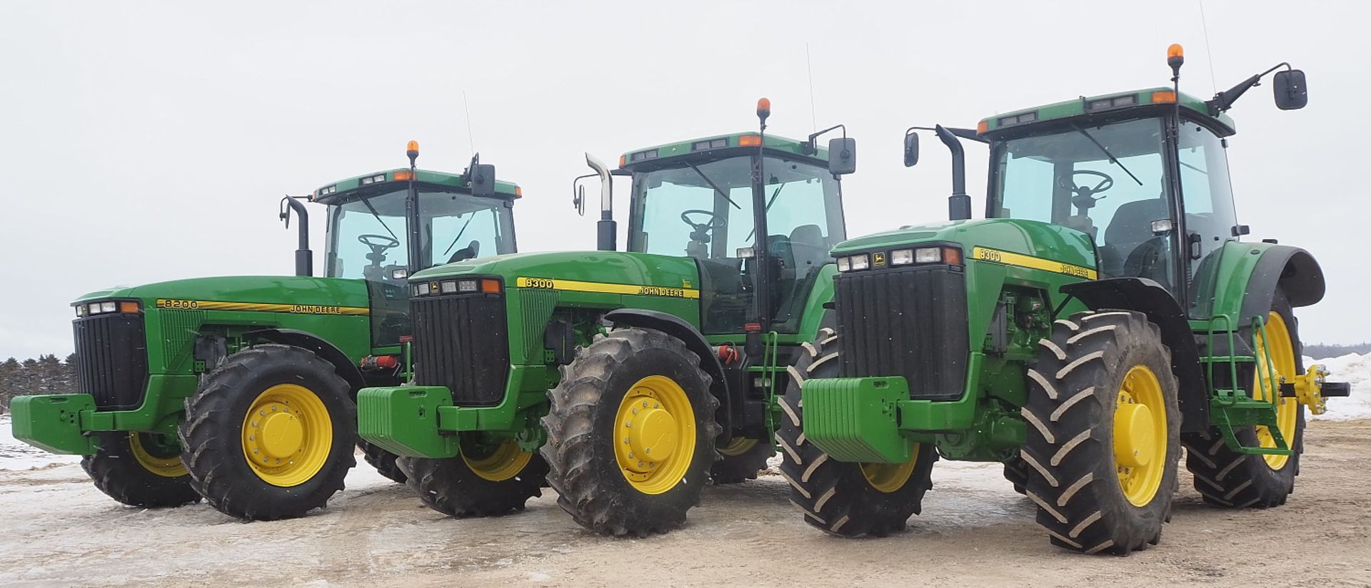 JD 8200, and sister JD 8300 Tractors