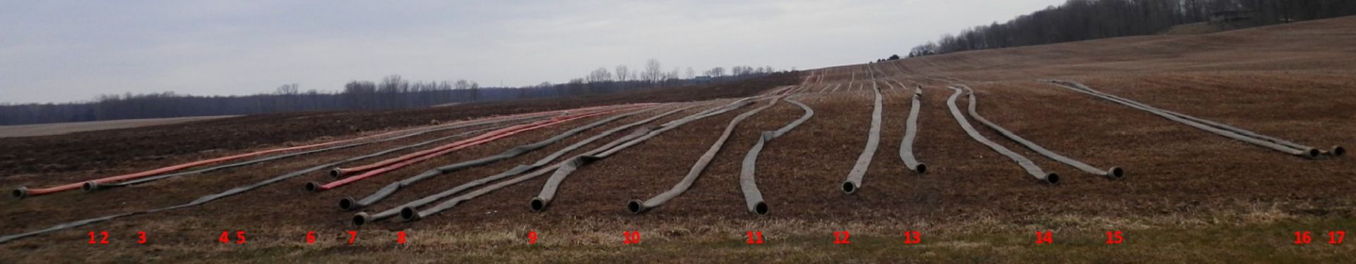 MANURE IRRIGATION HOSE-LAY HOSE, 1100 Ft. (Sold by the foot x 1100)