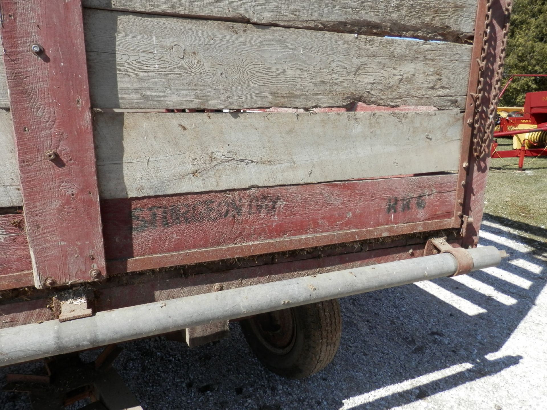 WOODEN KICK BALE WAGONS (2) - Image 4 of 4