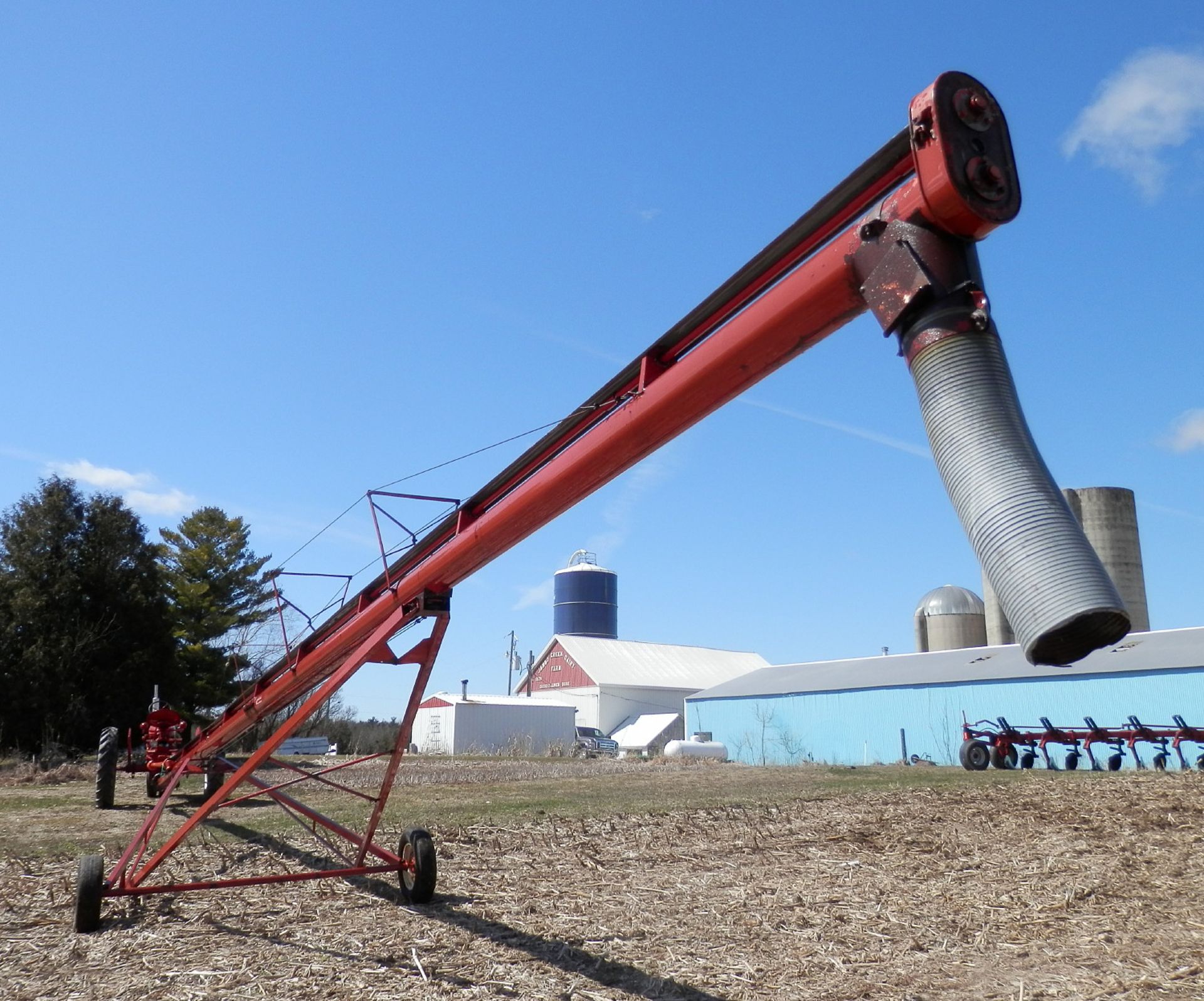 FETERYL 8" x 60' PORTABLE GRAIN AUGER - Image 2 of 8